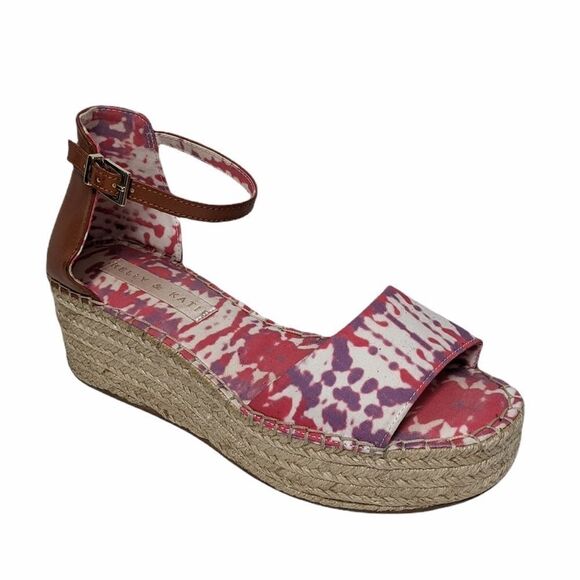 KELLY & KATIE Fedrick Wedge Espadrille Sandals 7.5 - Picture 9 of 9
